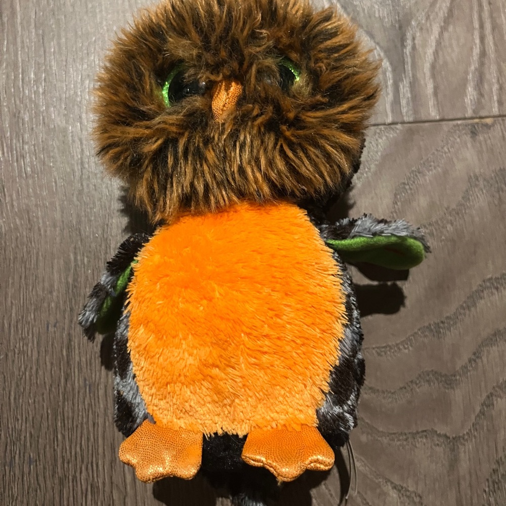 Ty Jan.15 birthday Beanie Boos Midnight the owl stuffy keepsake collector